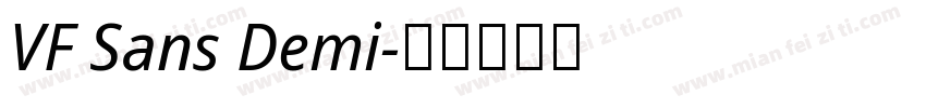 VF Sans Demi字体转换